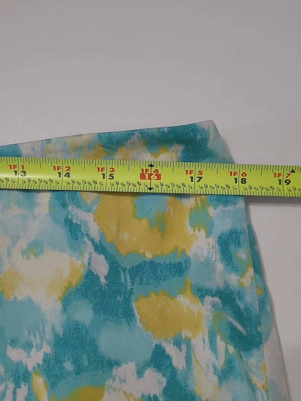 Talbots Teal, Yellow & White Pencil Skirt size 12